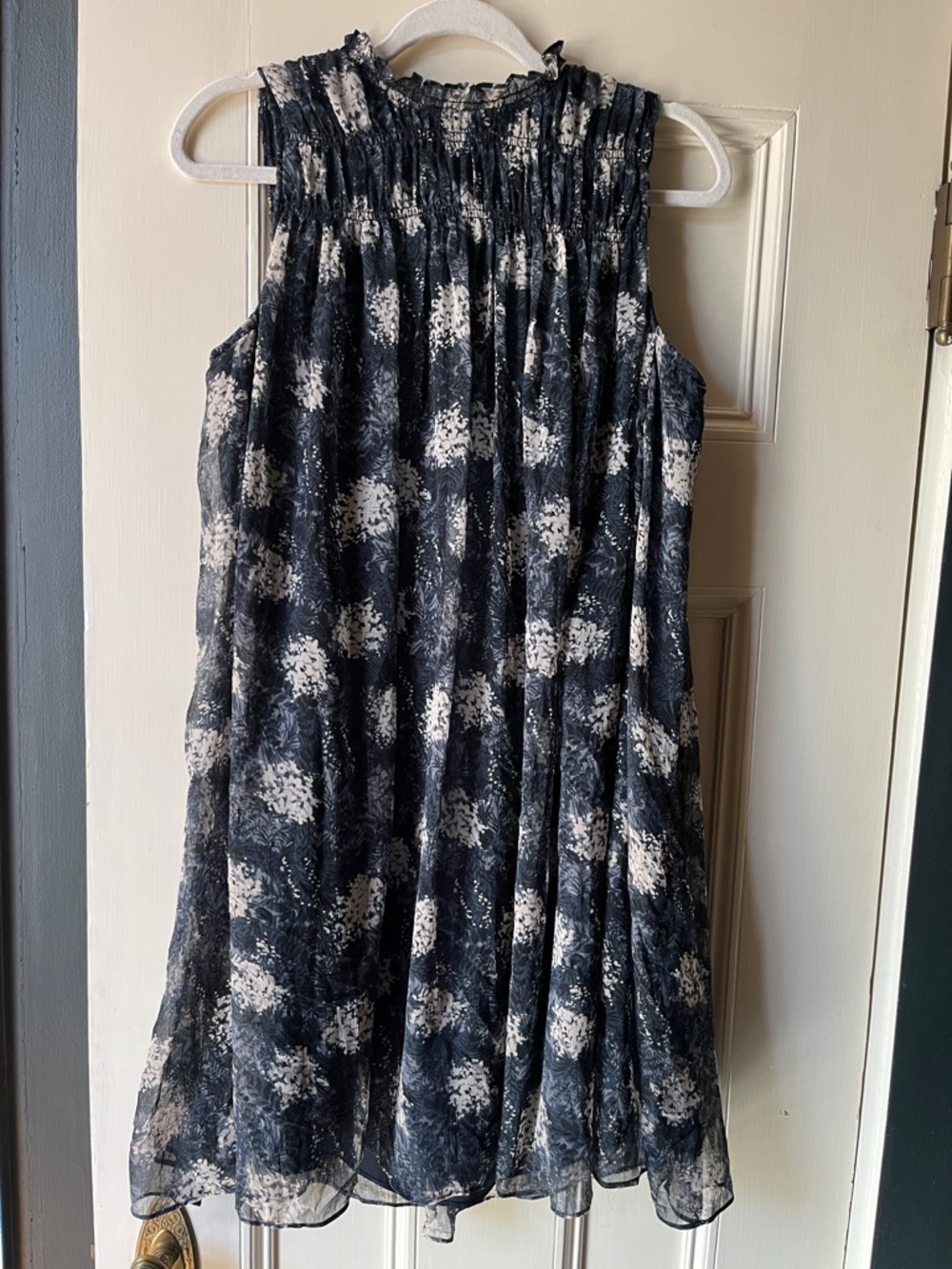 Joie Navy and White Floral Mini Dress NWT!